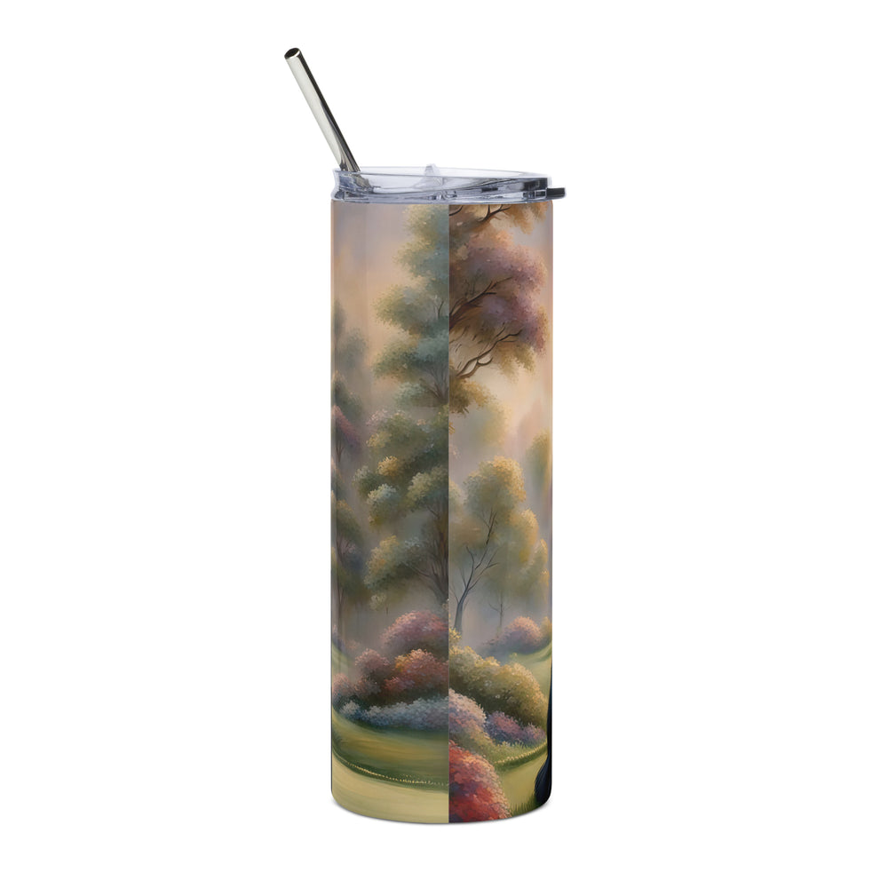 Rottweiler Golfer- Stainless steel tumbler v3