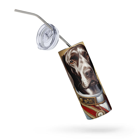 German Shorthaired Pointer- Stainless steel tumbler v4