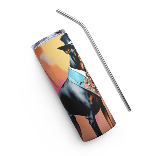 Doberman Pinscher- Stainless steel tumbler