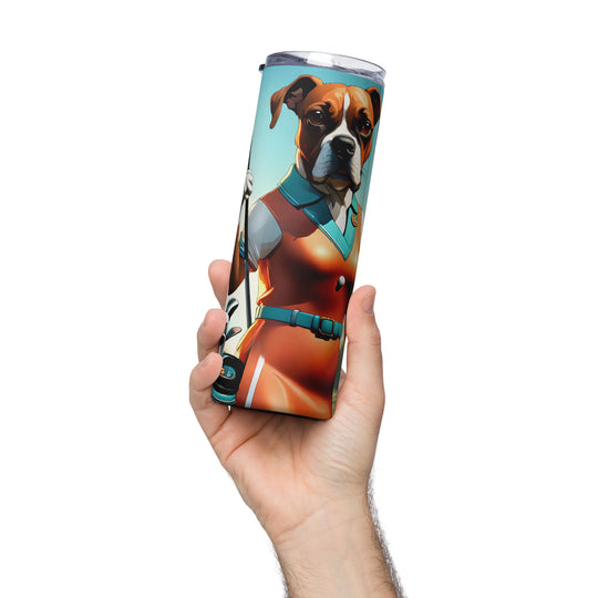 Boxer Golfer- Stainless steel tumbler v4