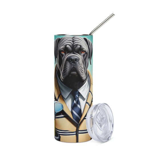 Cane Corso Golfer- Stainless steel tumbler v3