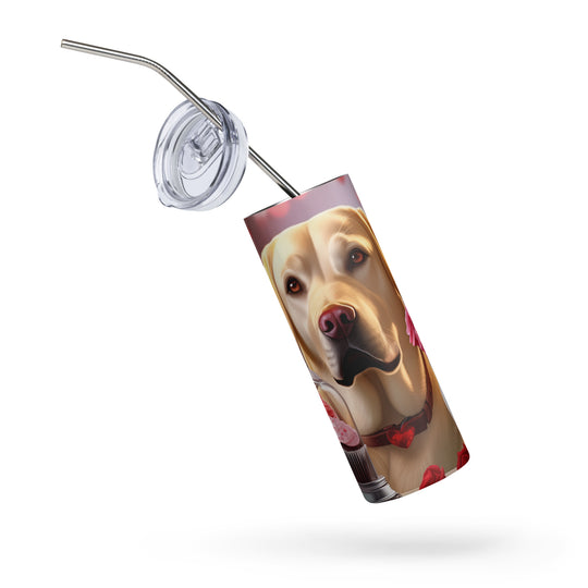 Labrador Retriever Romantic- Stainless steel tumbler