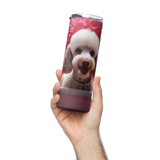 Poodle Romantic- Stainless steel tumbler v3