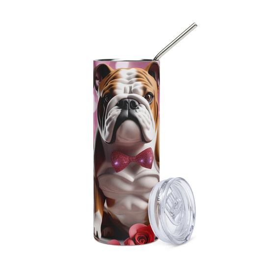 Bulldog Romantic- Stainless steel tumbler