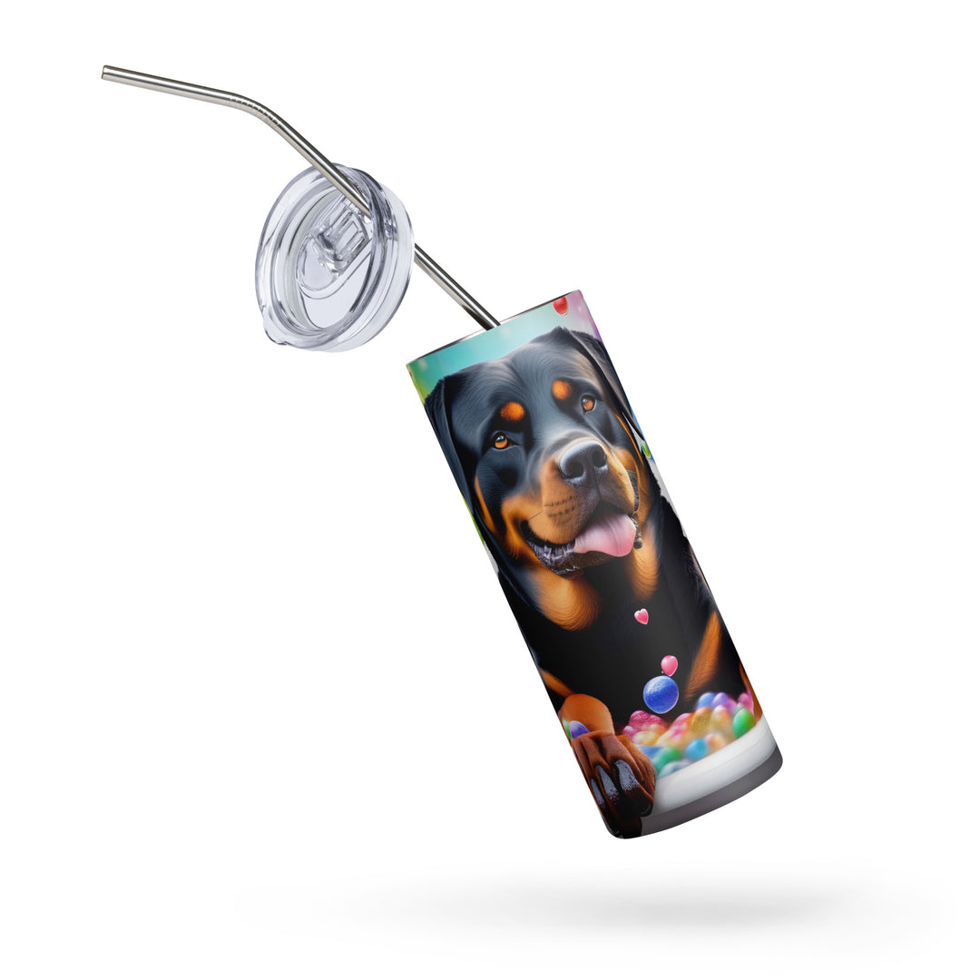 Rottweiler Romantic- Stainless steel tumbler