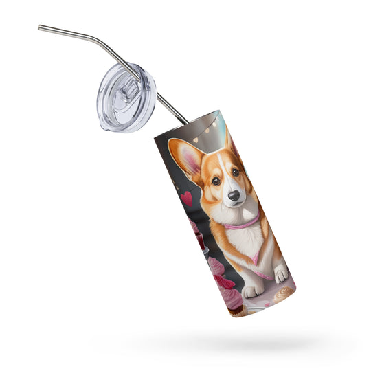 German Shorthaired Pointer Romantic- Stainless steel tumbler