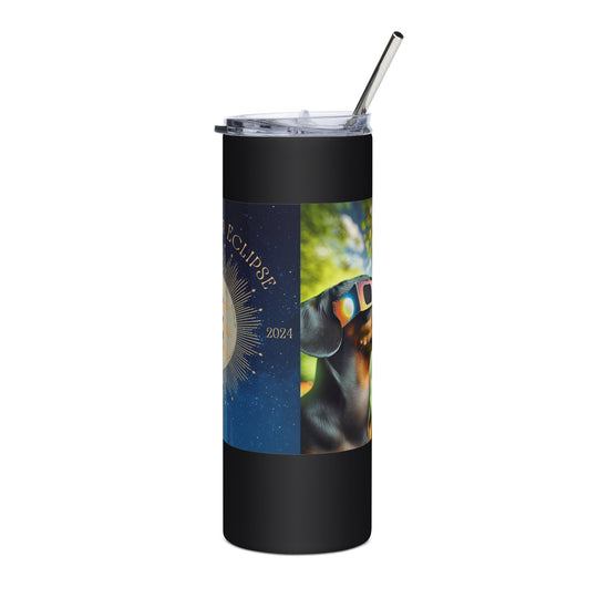 Dachshund Eclipse- Stainless steel tumbler