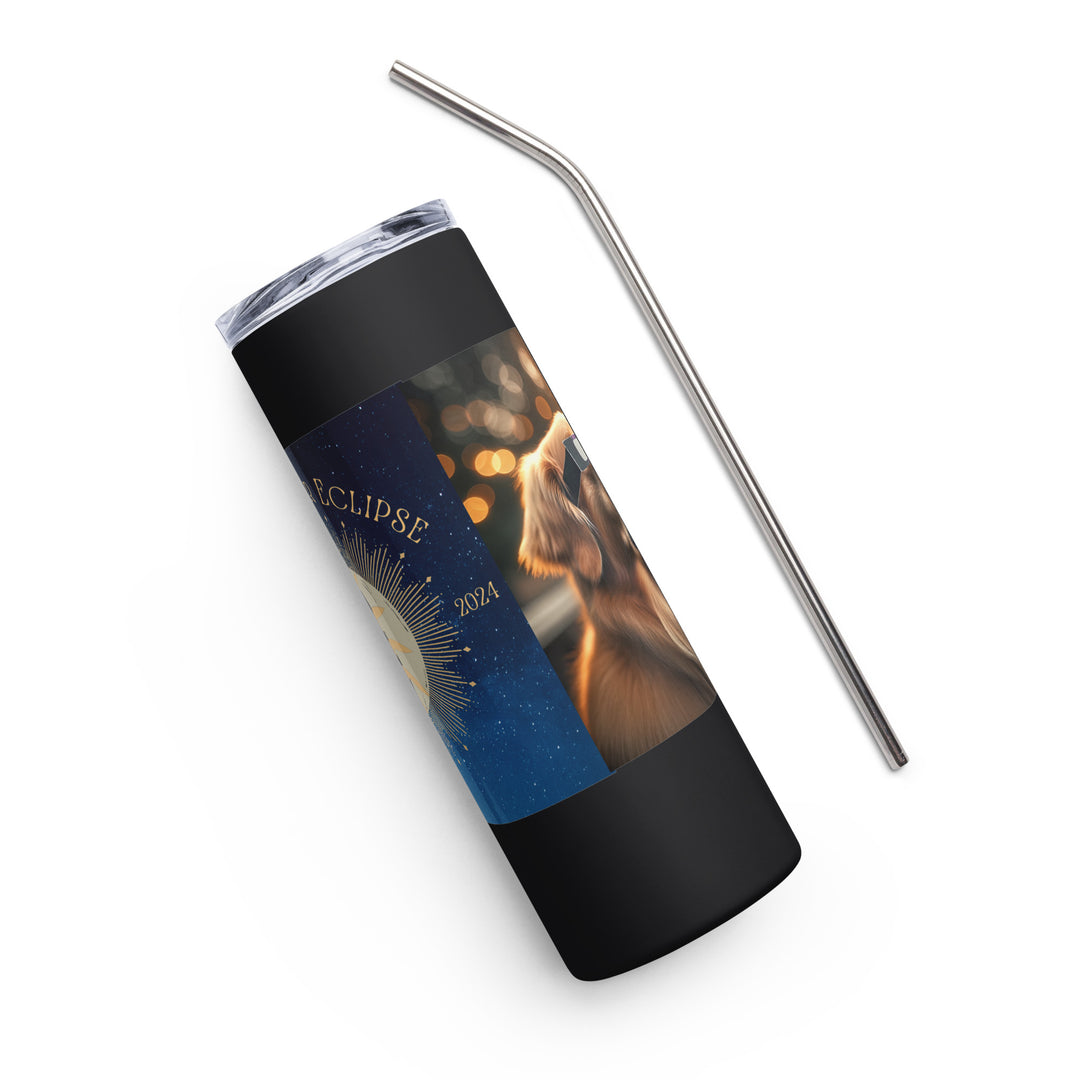 Golden Retriever Eclipse- Stainless steel tumbler