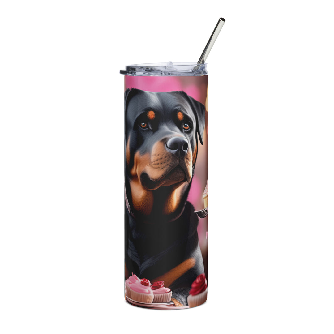 Rottweiler Romantic- Stainless steel tumbler v2