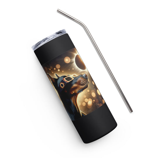 Doberman Pincher Eclipse- Stainless steel tumbler