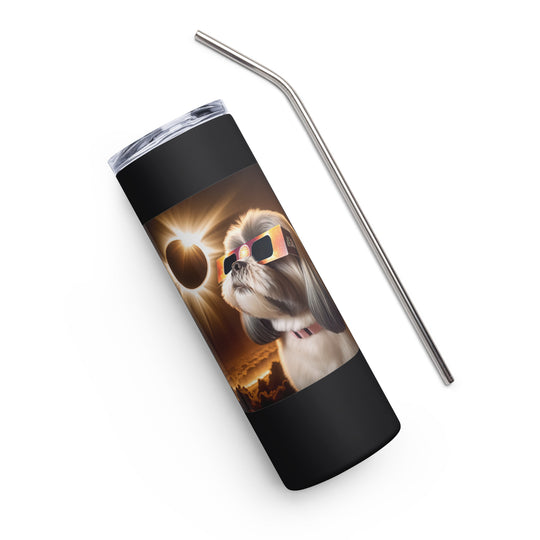 Shih Tzu Eclipse- Stainless steel tumbler v2