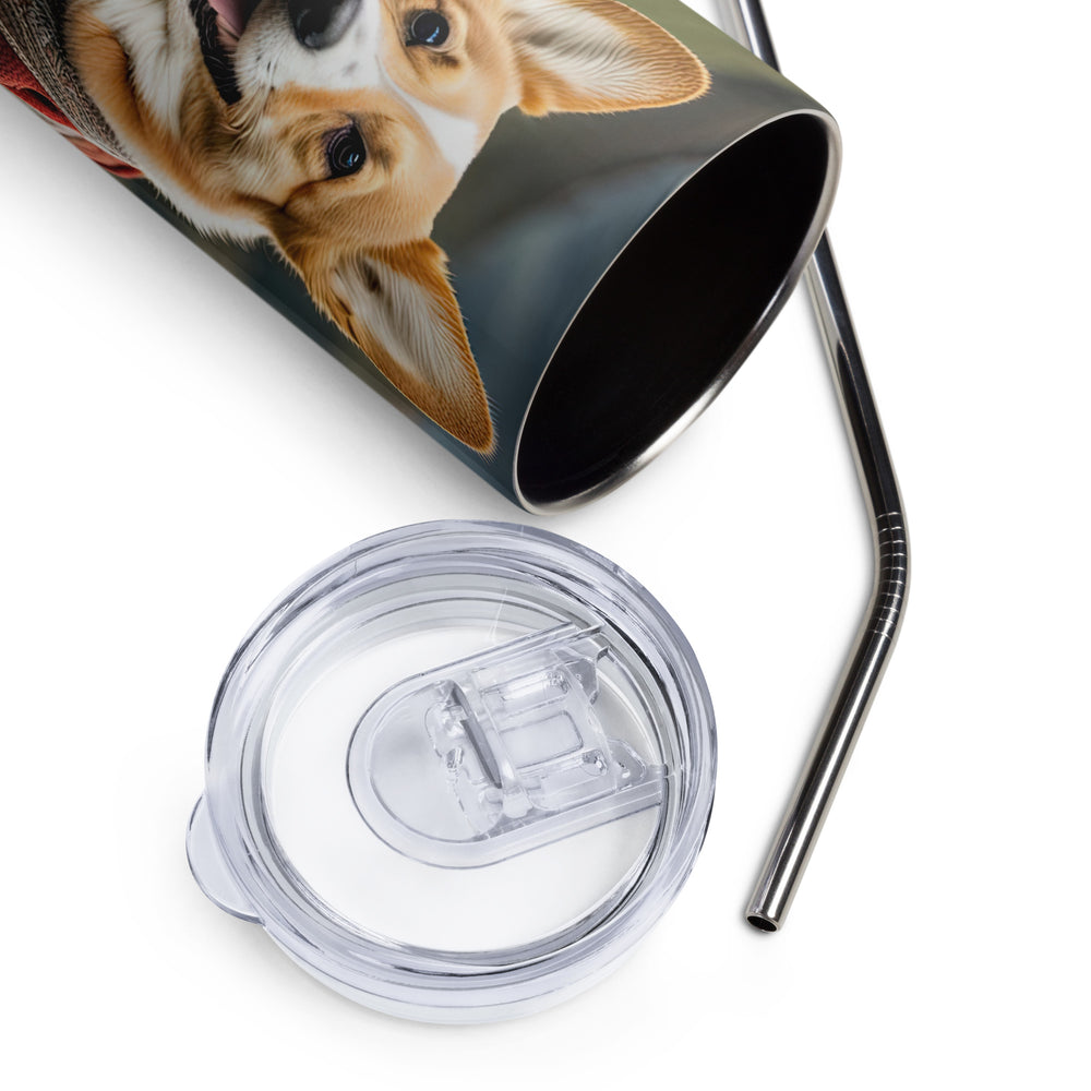 Pembroke Welsh Corgi- Stainless steel tumbler v4
