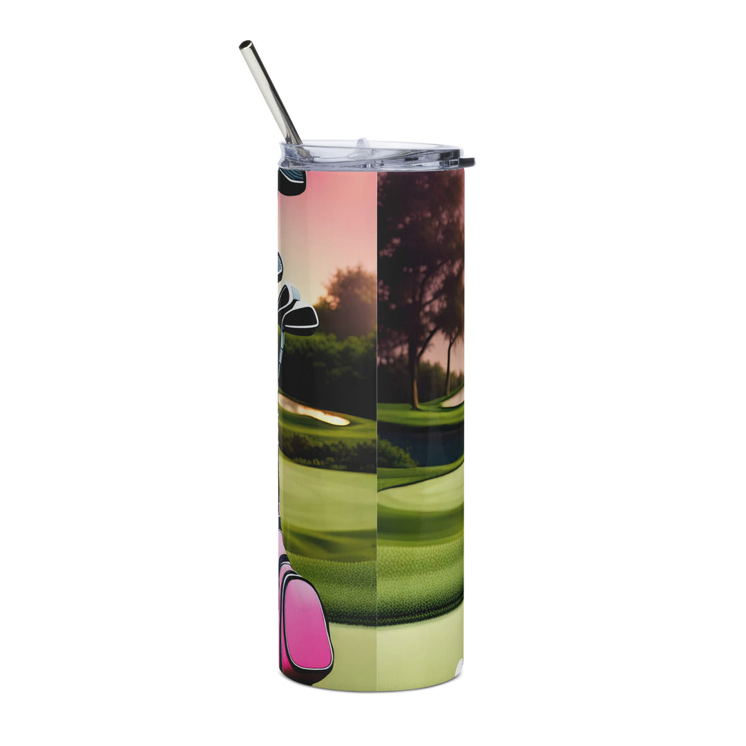 Cane Corso Golfer- Stainless steel tumbler