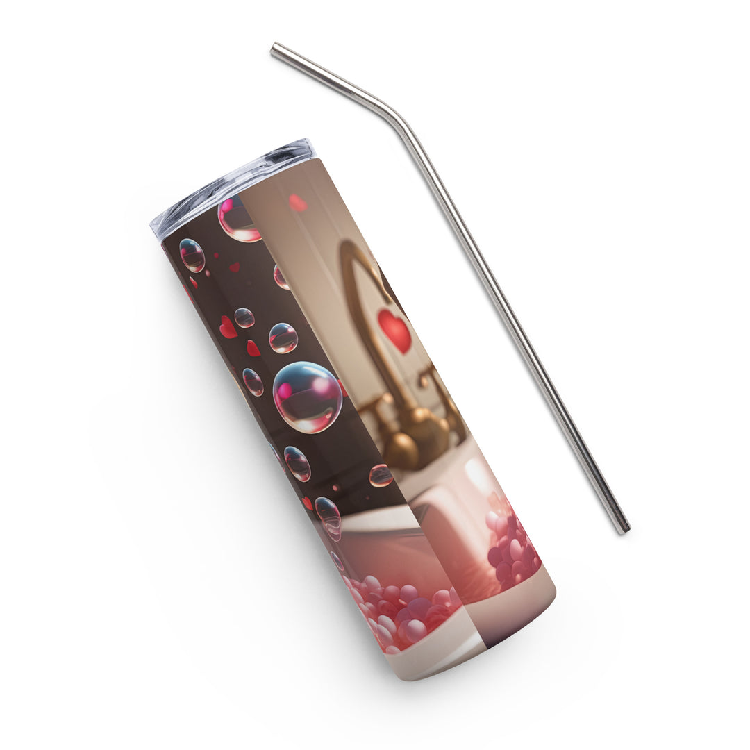 Labrador Retriever Romantic- Stainless steel tumbler v2