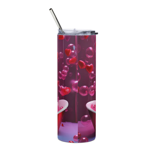 Shih Tzu Romantic- Stainless steel tumbler v2