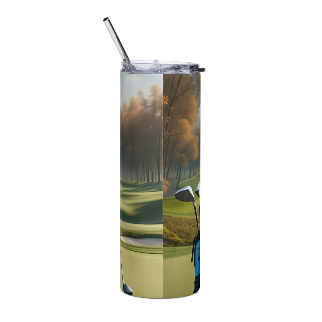 Cavapoo Golfer- Stainless steel tumbler v7