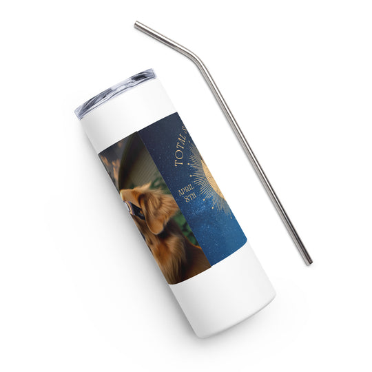 Golden Retriever Eclipse- Stainless steel tumbler v2