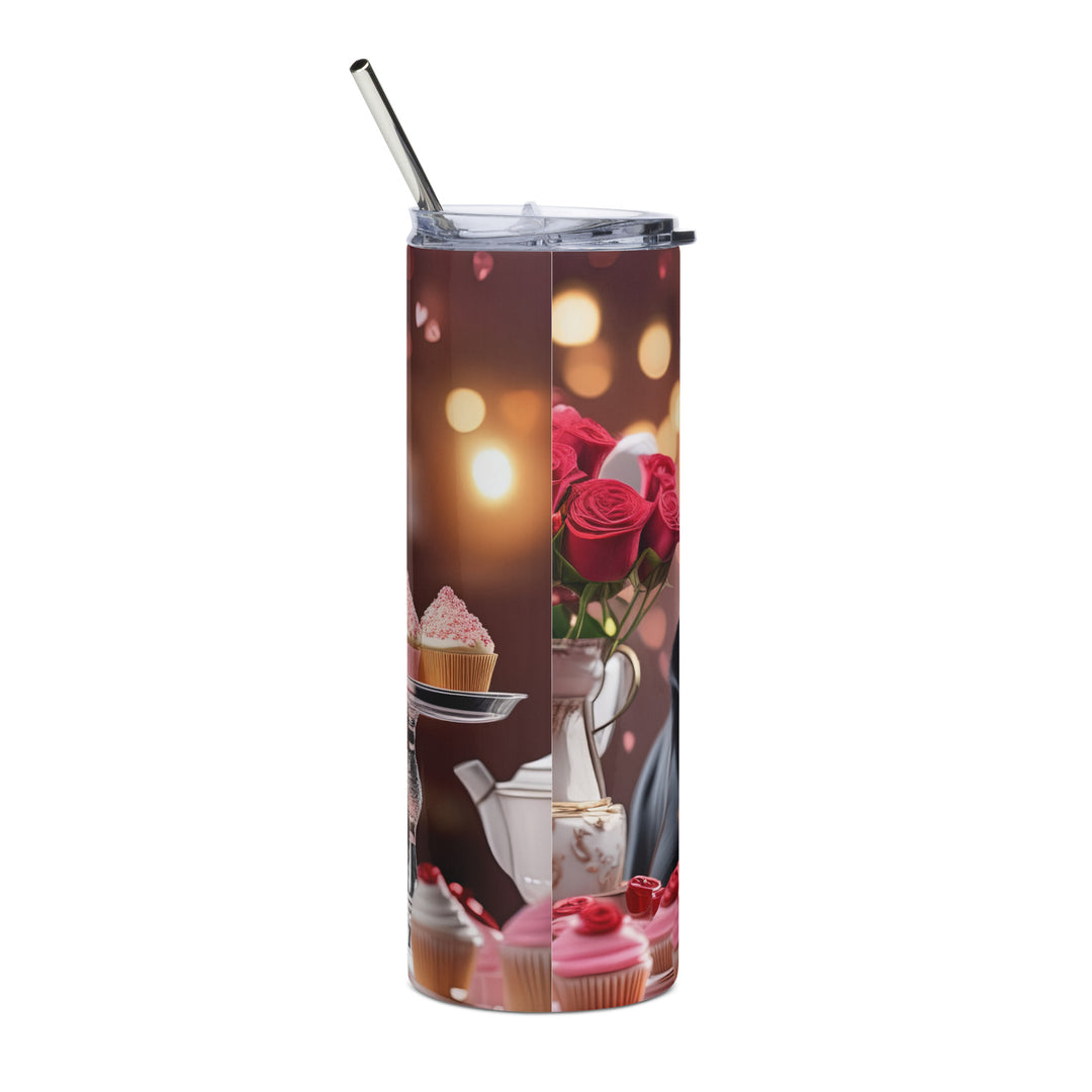 Rottweiler Romantic- Stainless steel tumbler v2