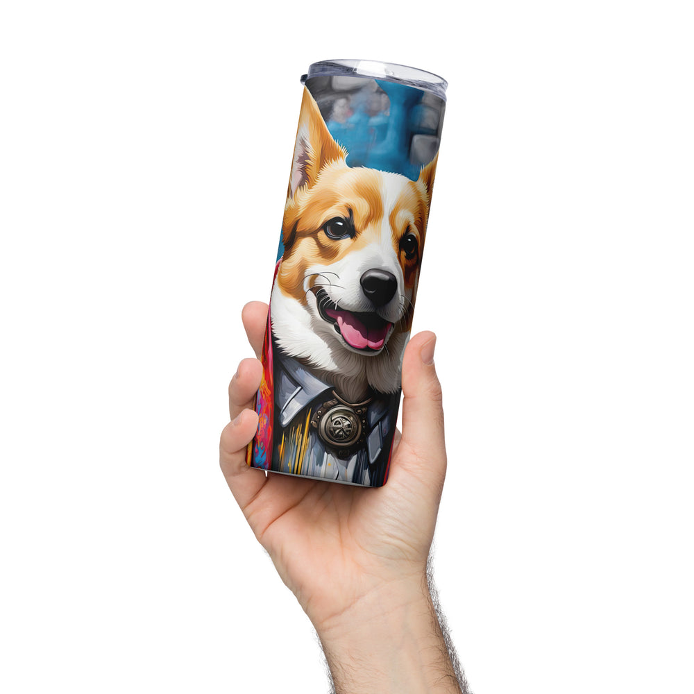 Pembroke Welsh Corgi- Stainless steel tumbler v4