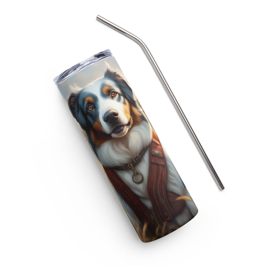 Australian Shepherd- Stainless steel tumbler v4