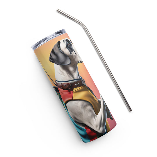 Great Dane Golfer- Stainless steel tumbler