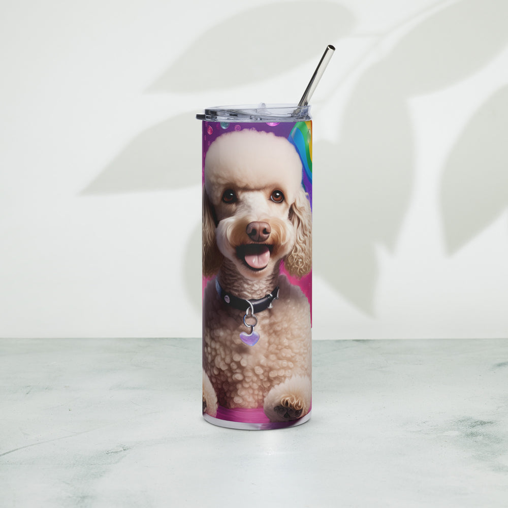 Poodle Romantic- Stainless steel tumbler v2