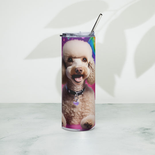 Poodle Romantic- Stainless steel tumbler v2