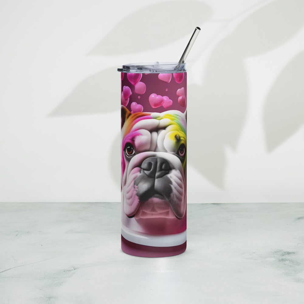 Bulldog Romantic- Stainless steel tumbler v2