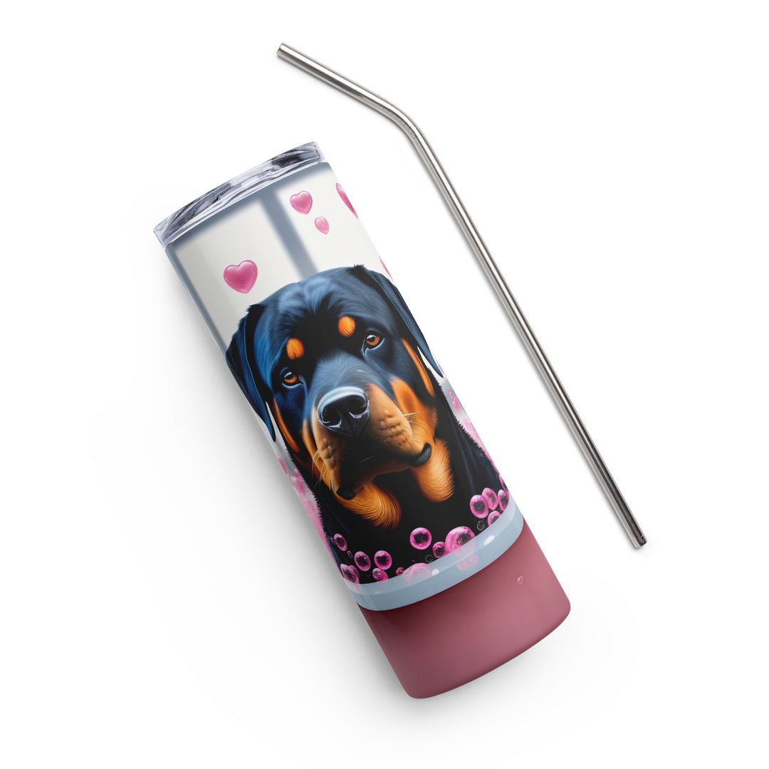 Rottweiler Romantic- Stainless steel tumbler v3