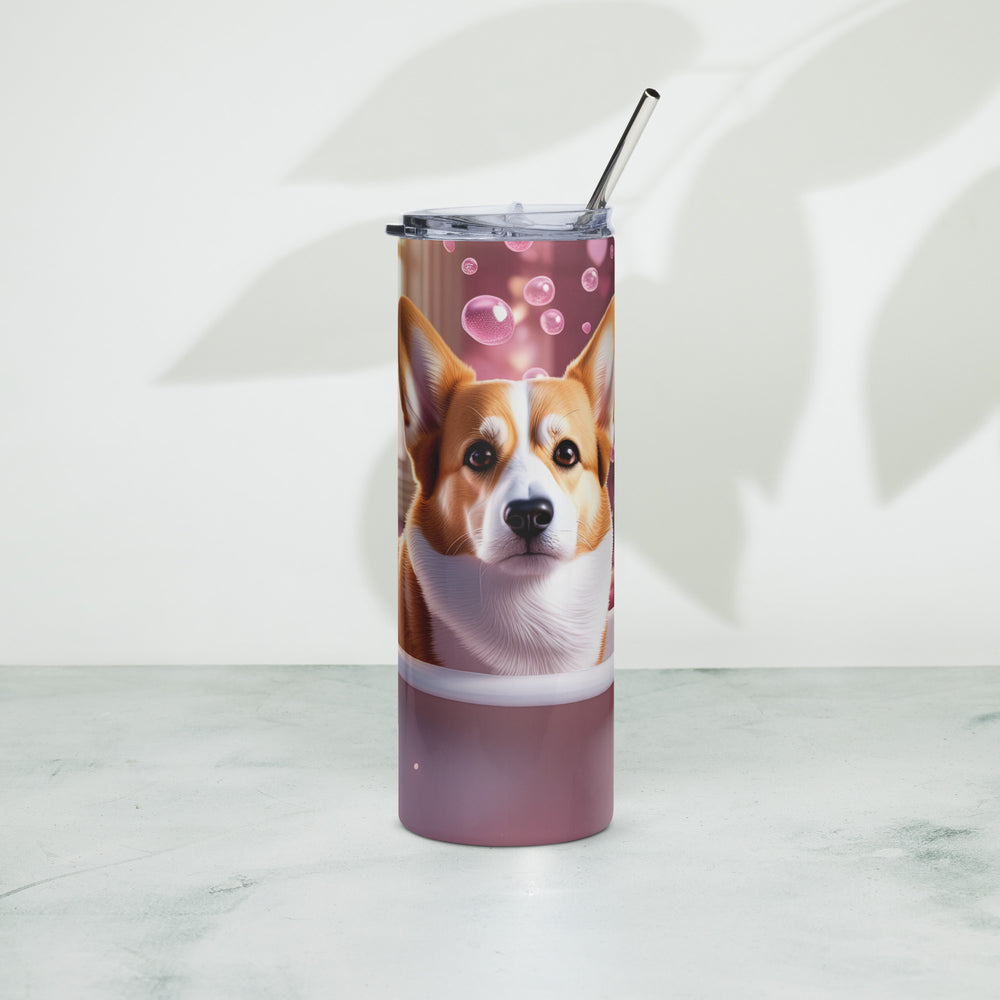 German Shorthaired Pointer Romantic- Stainless steel tumbler v2