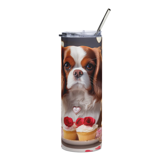 Cavalier King Charles Spaniel Romantic- Stainless steel tumbler