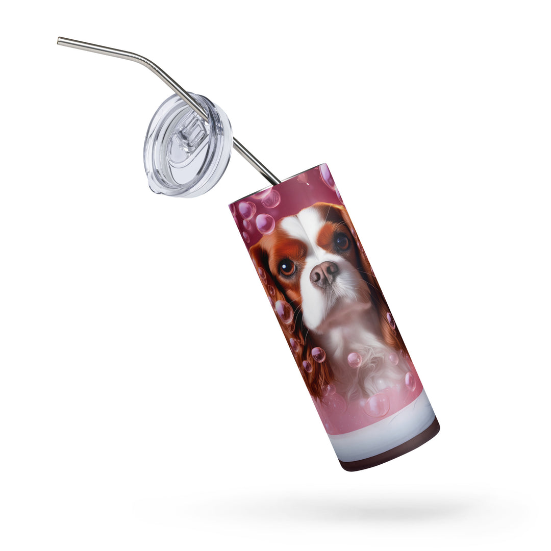 Cavalier King Charles Spaniel Romantic- Stainless steel tumbler v2