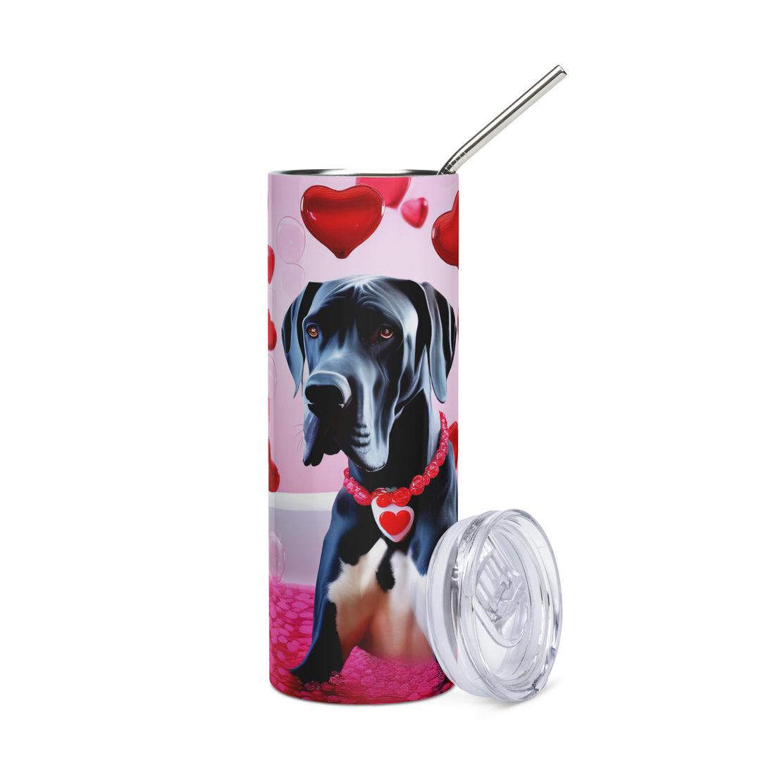 Great Dane Romantic- Stainless steel tumbler v2