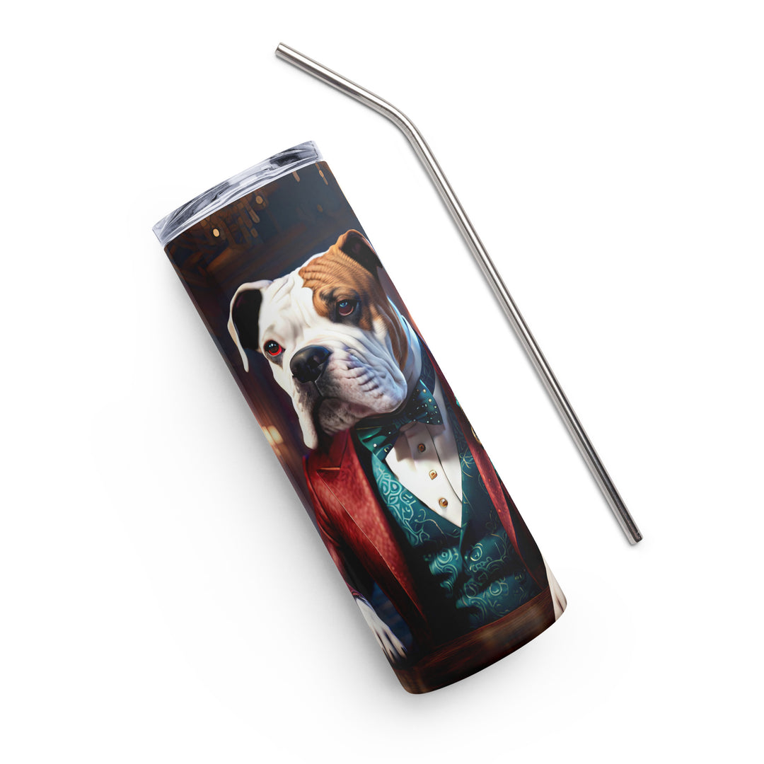 Catahoula Bulldog General- Stainless steel tumbler v10