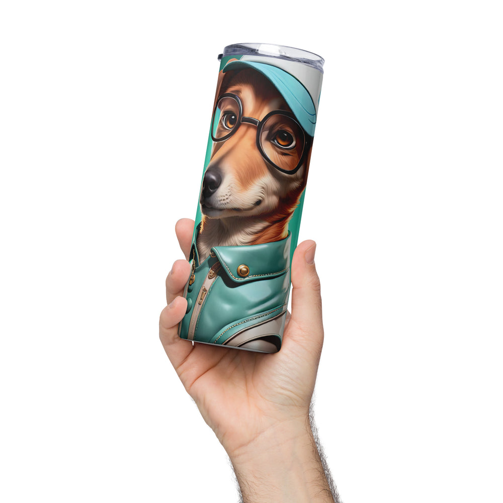 Chiweenie Golfer- Stainless steel tumbler v5