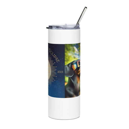 Dachshund Eclipse- Stainless steel tumbler