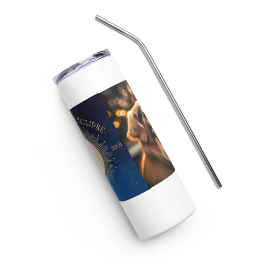 Golden Retriever Eclipse- Stainless steel tumbler