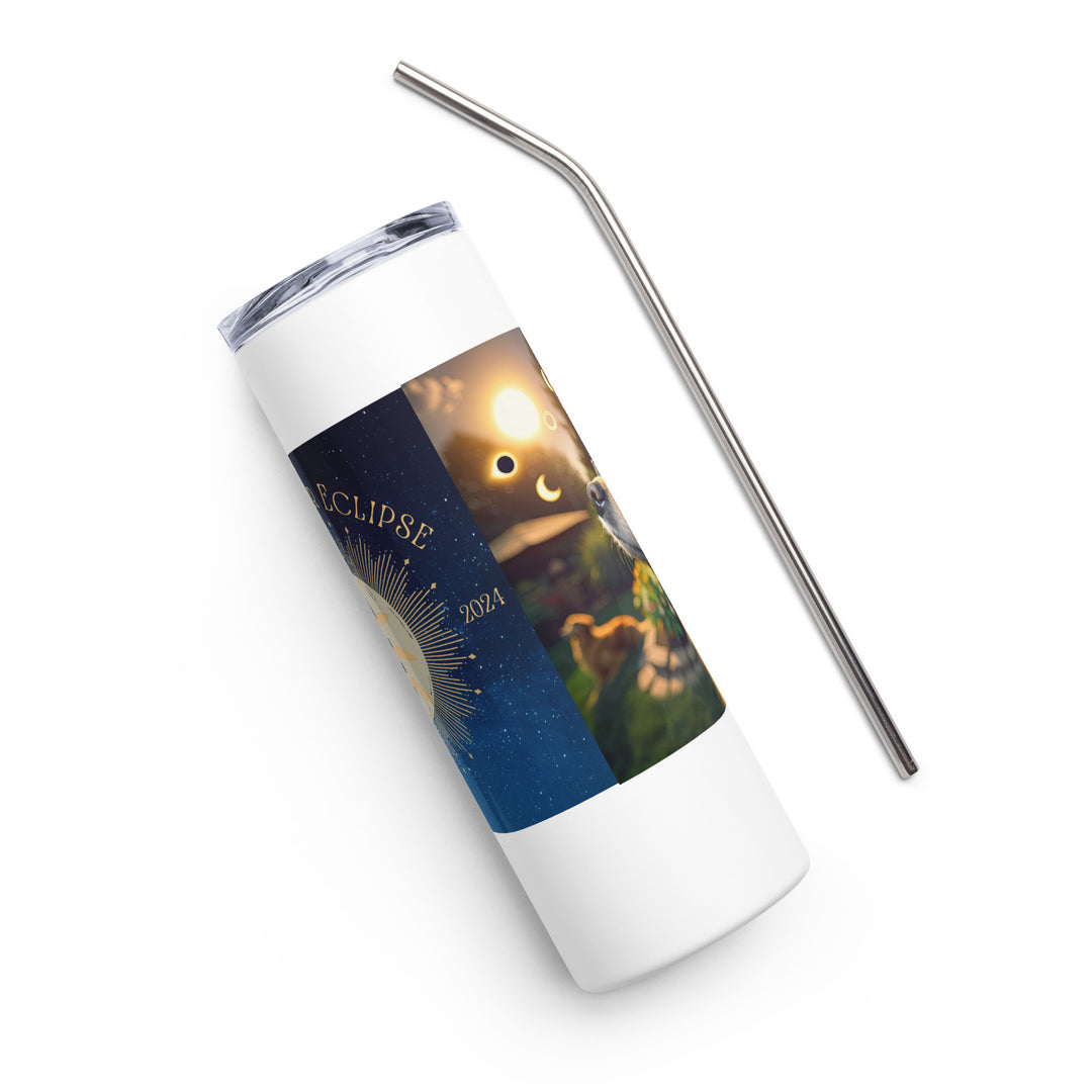 Golden Retriever Eclipse- Stainless steel tumbler v2