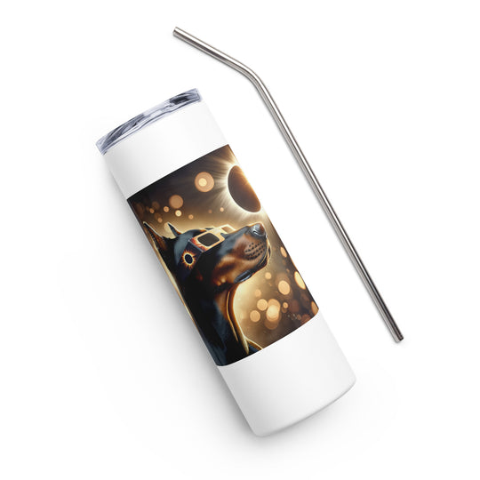 Doberman Pincher Eclipse- Stainless steel tumbler