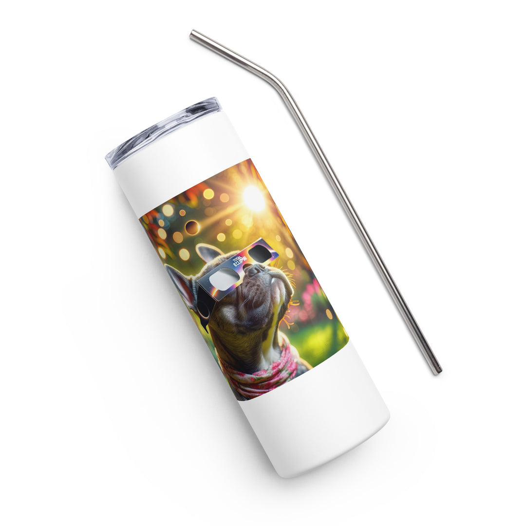 French Bulldog Eclipse- Stainless steel tumbler v2