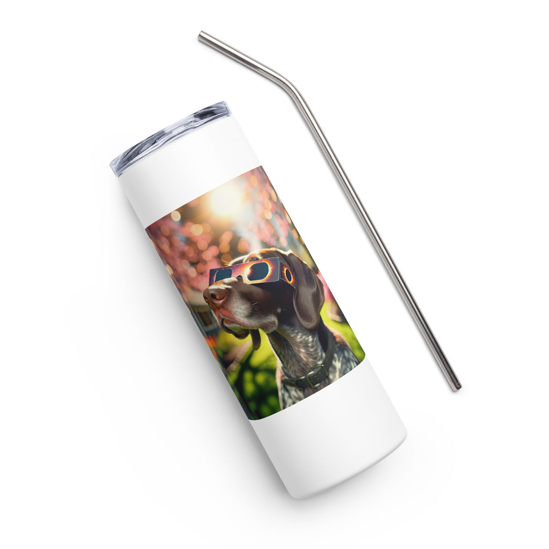 German Shorthaired Pointer Eclipse- Stainless steel tumbler