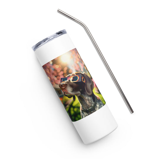 German Shorthaired Pointer Eclipse- Stainless steel tumbler