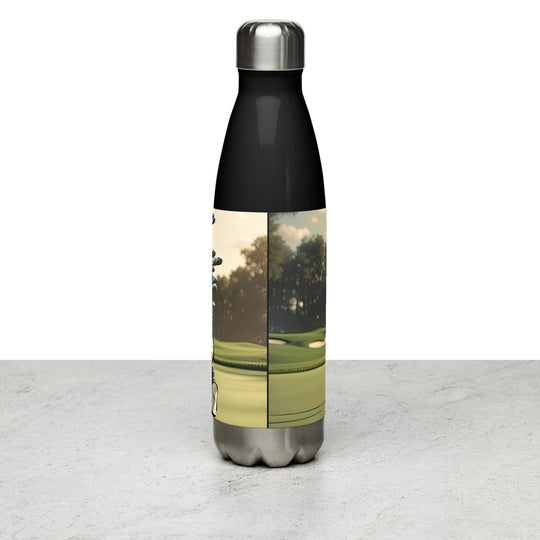 Stainless steel water bottle-Labrador Retriever Golfer V6