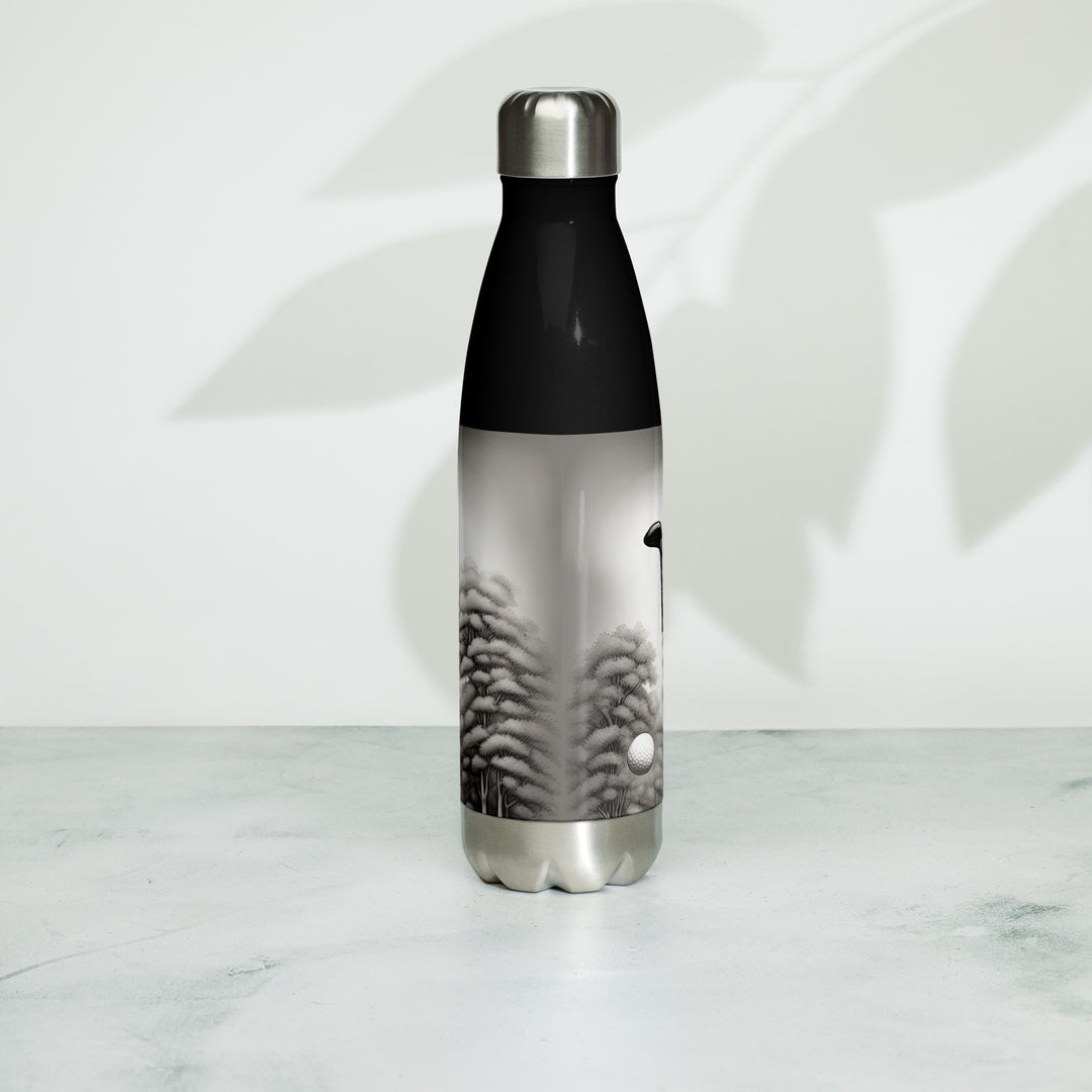 Stainless steel water bottle-Labrador Retriever Golfer V7