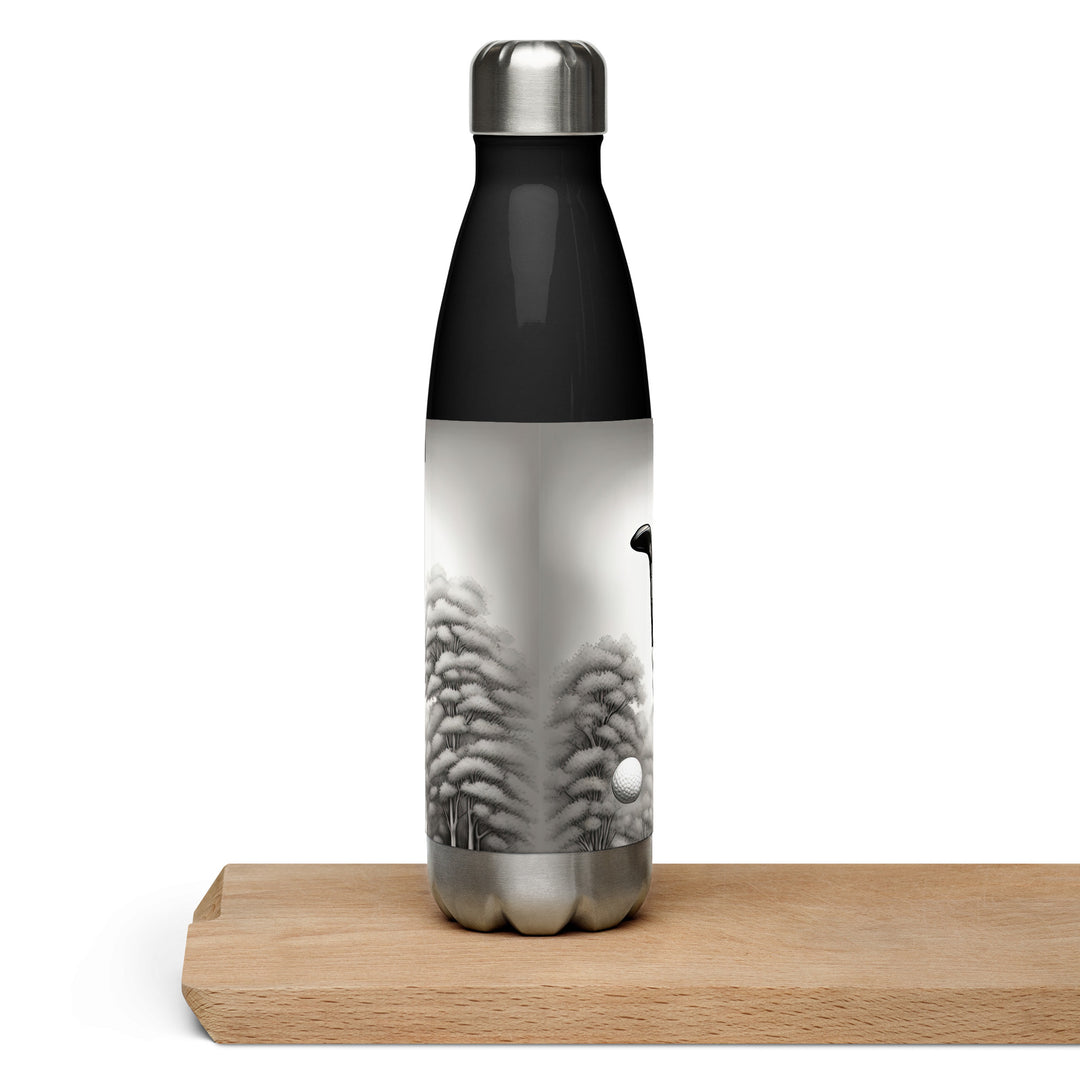 Stainless steel water bottle-Labrador Retriever Golfer V7