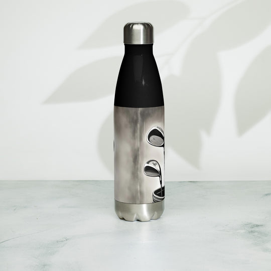 Stainless steel water bottle-Labrador Retriever Golfer V10