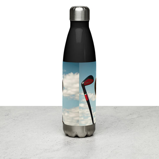 Stainless steel water bottle-Labrador Retriever Golfer V20