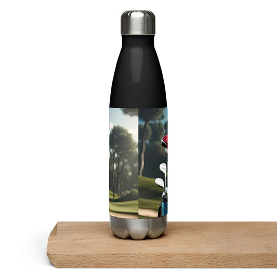 Poodle Golfer- Stainless steel water bottle