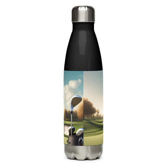 Beagle Golfer- Stainless Steel Water Bottle v2