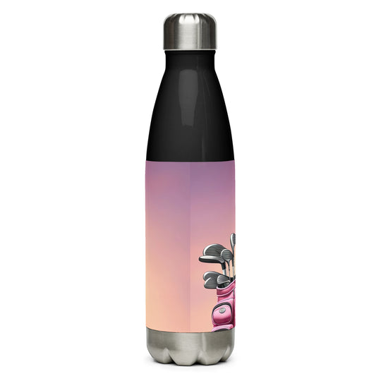 Beagle Golfer- Stainless Steel Water Bottle v3